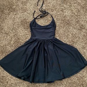 American Apparel Black Nylon Cocktail Dress